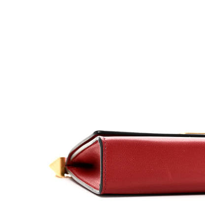 Valentino Garavani Calfskin VLogo Chain Shoulder Bag  Rouge Pur 8 of 9