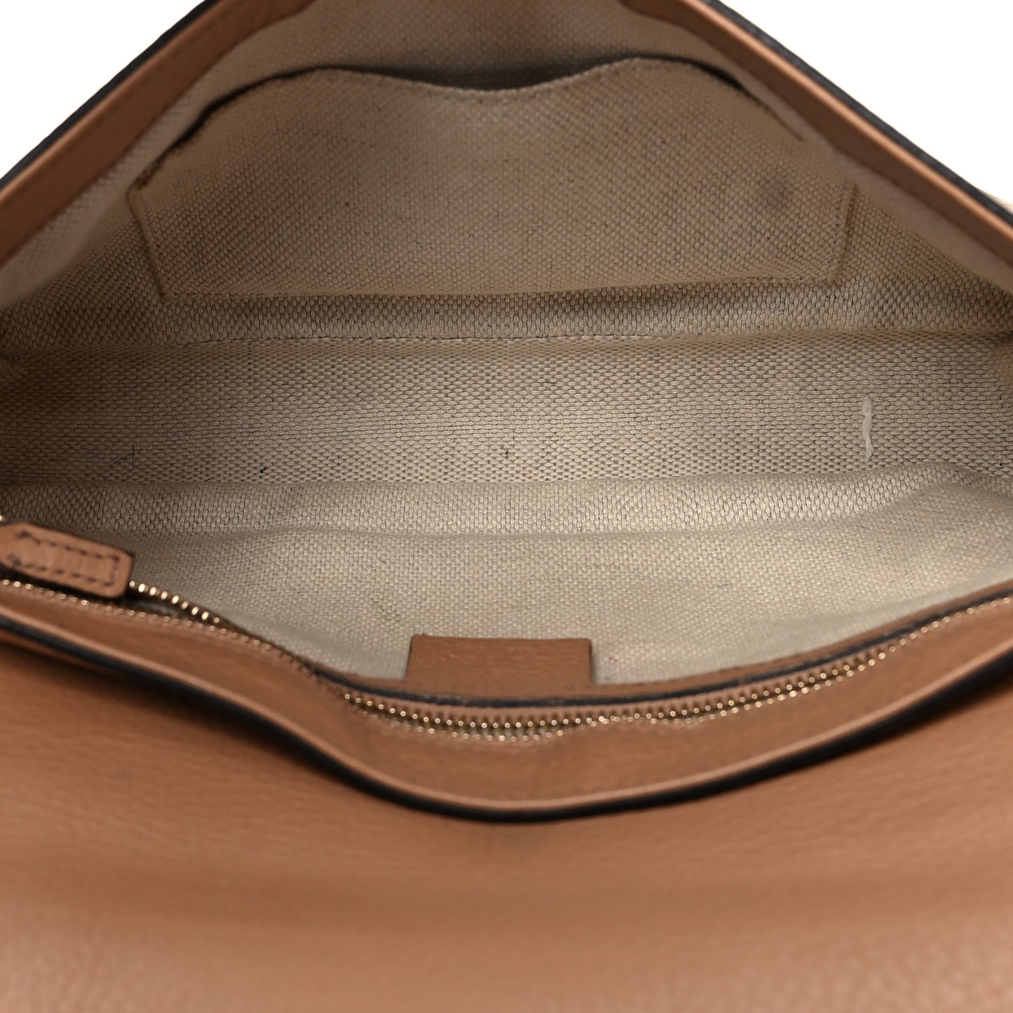 Pebbled Calfskin Medium Soho Flap Crossbody Camelia