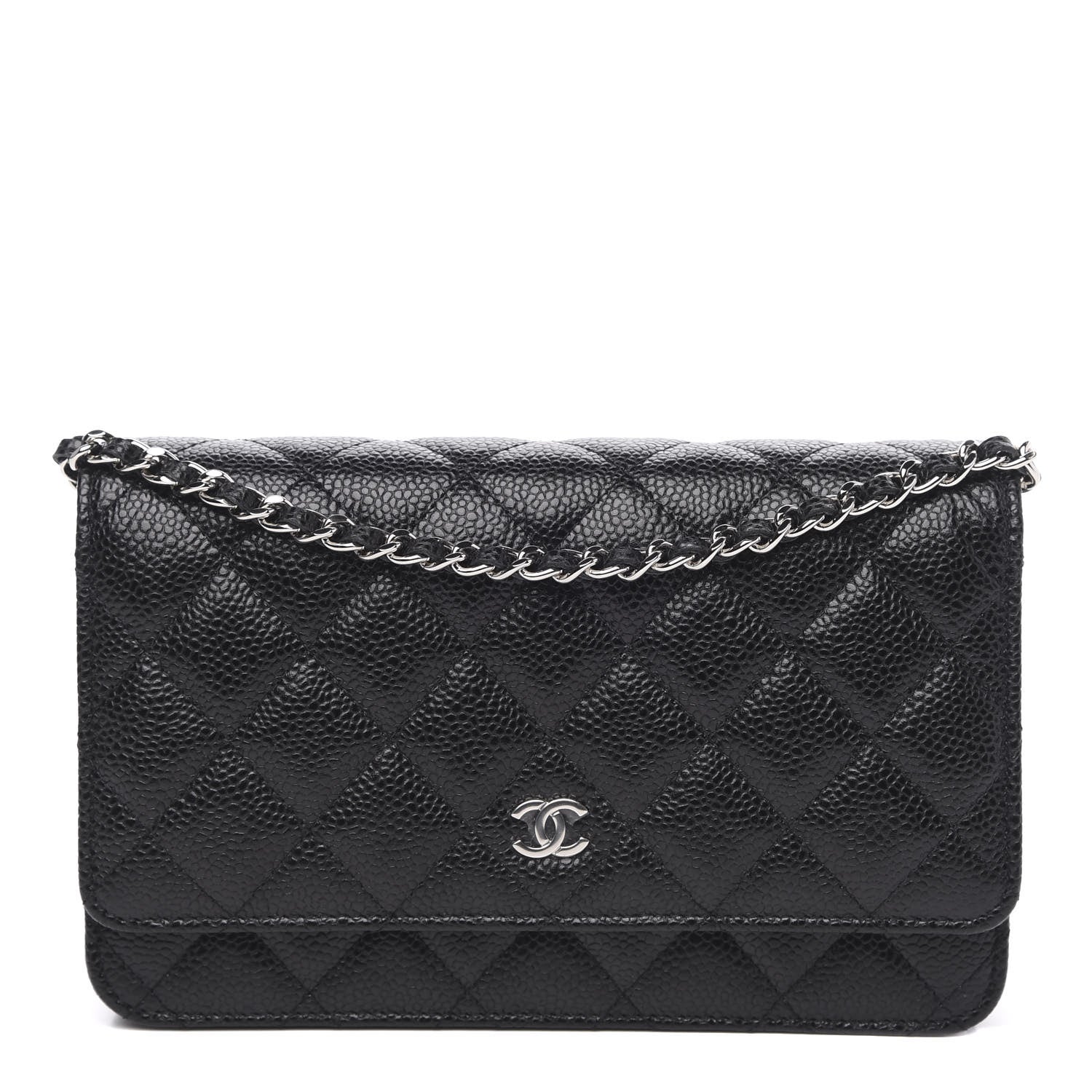 Chanel Caviar Quilted Wallet On Chain WOC Black 1 of 11