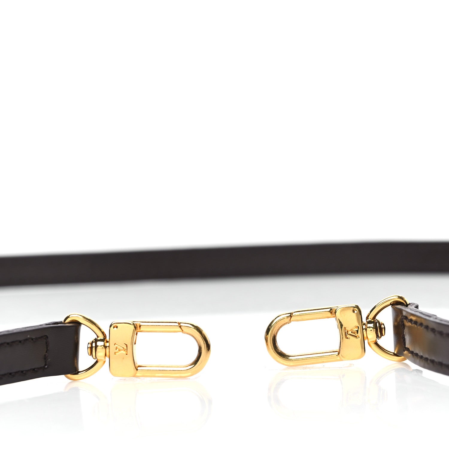 Louis Vuitton Calfskin 16mm Adjustable Shoulder Strap Brown 3 of 3