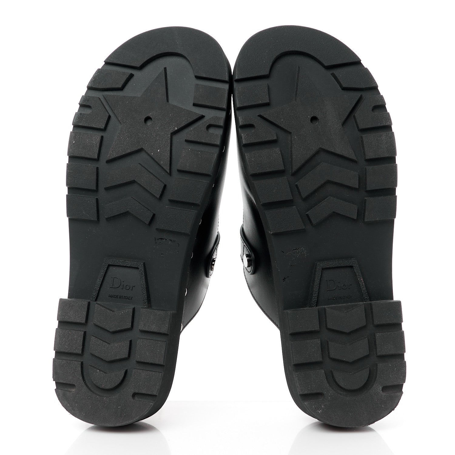 Christian Dior Calfskin Diorquake Buckled Lug Sole 15mm Clogs 41 Black 5 of 10