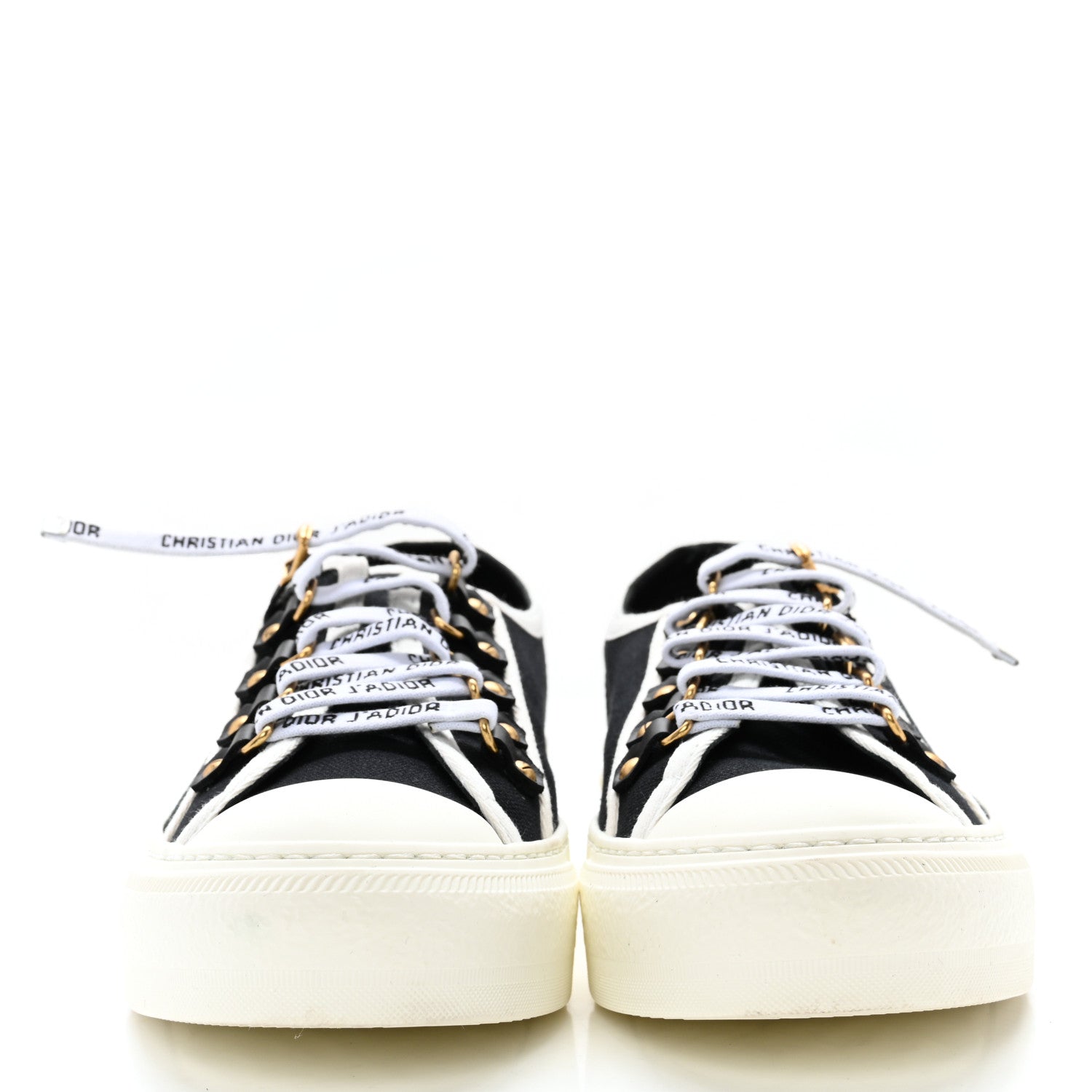 Christian Dior Canvas Walk'N'Dior Low Top Sneakers 38.5 Black 2 of 8