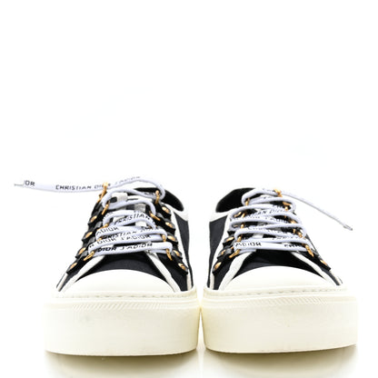 Christian Dior Canvas Walk'N'Dior Low Top Sneakers 38.5 Black 2 of 8