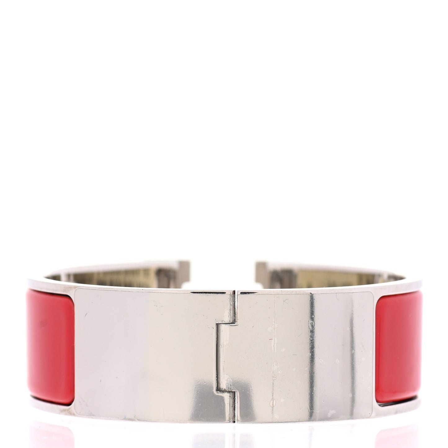 Enamel Wide Clic Clac H Bracelet PM Rouge Amarante