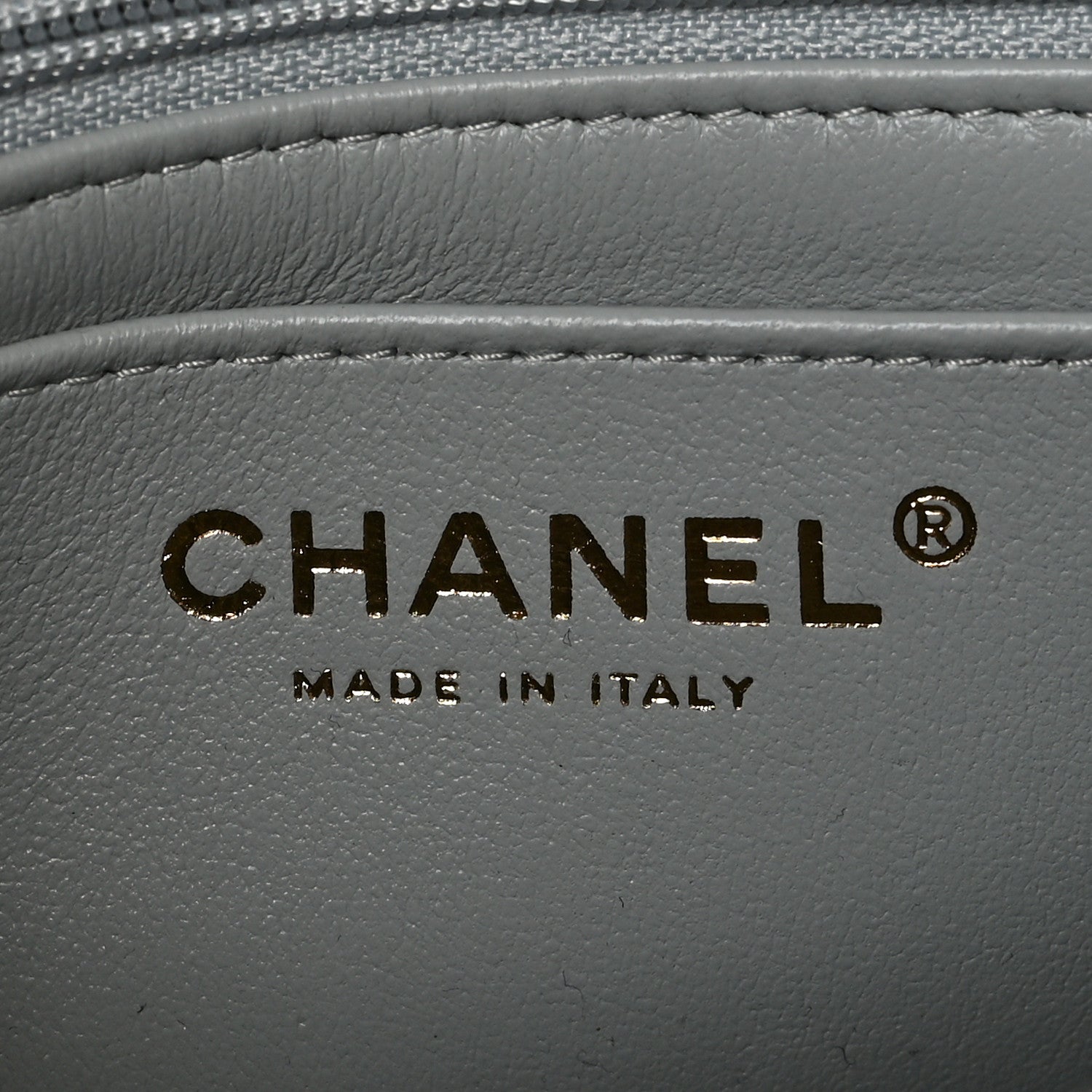 Chanel Lambskin Quilted Mini Rectangular Flap Grey 6 of 9