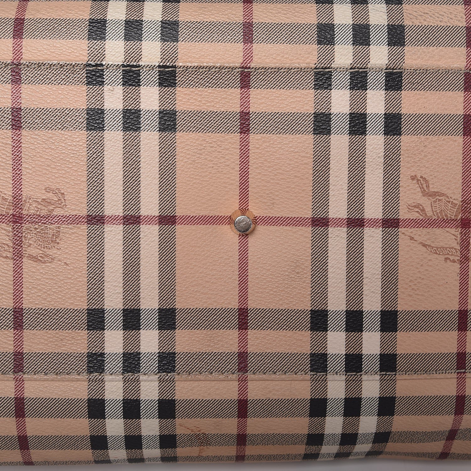 Burberry Haymarket Check Large Canterbury Tote Chocolate 9 of 9