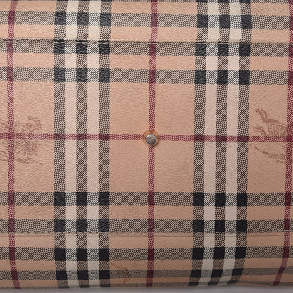 Burberry Haymarket Check Large Canterbury Tote Chocolate 9 of 9