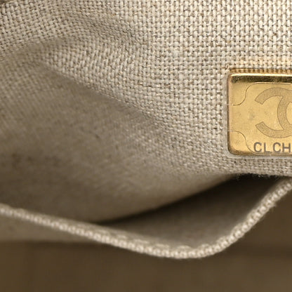 Chanel Mixed Fibers Small Deauville Tote Beige Black 8 of 12