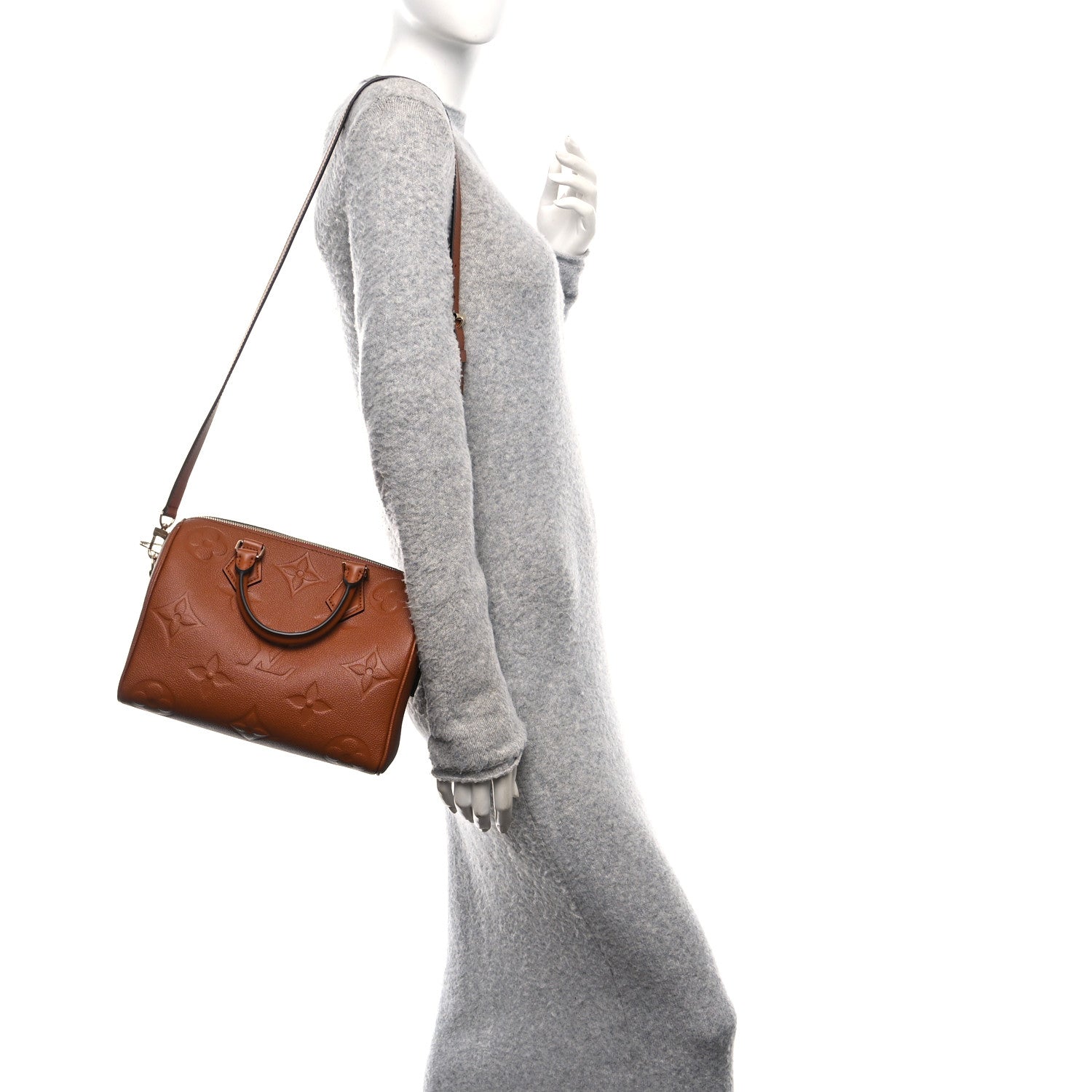 Louis Vuitton Empreinte Monogram Giant Speedy Bandouliere 25 Cognac 3 of 23