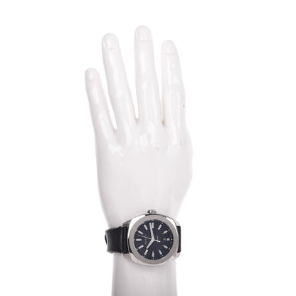 Gucci Stainless Steel Calfskin 44mm GG2570 Toscano Quartz Watch Black 2 of 9