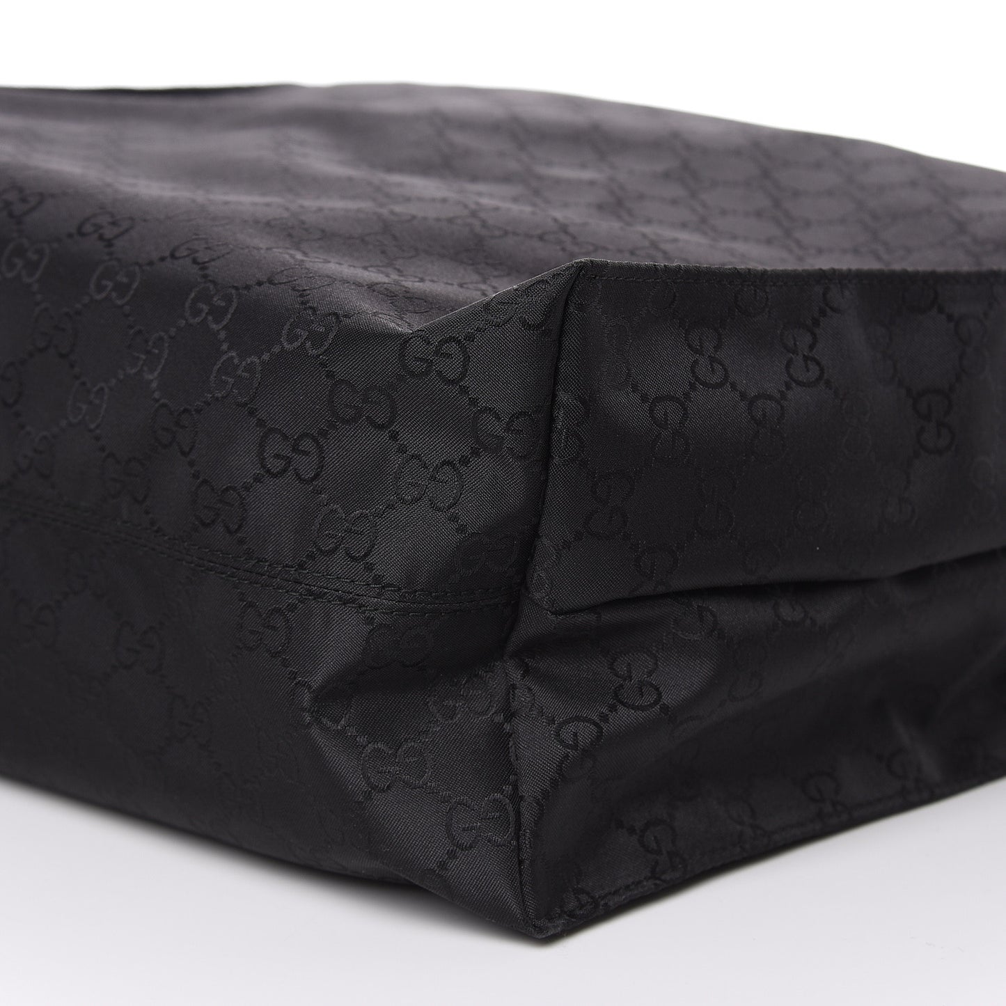 Nylon Monogram Vertical Tote Black