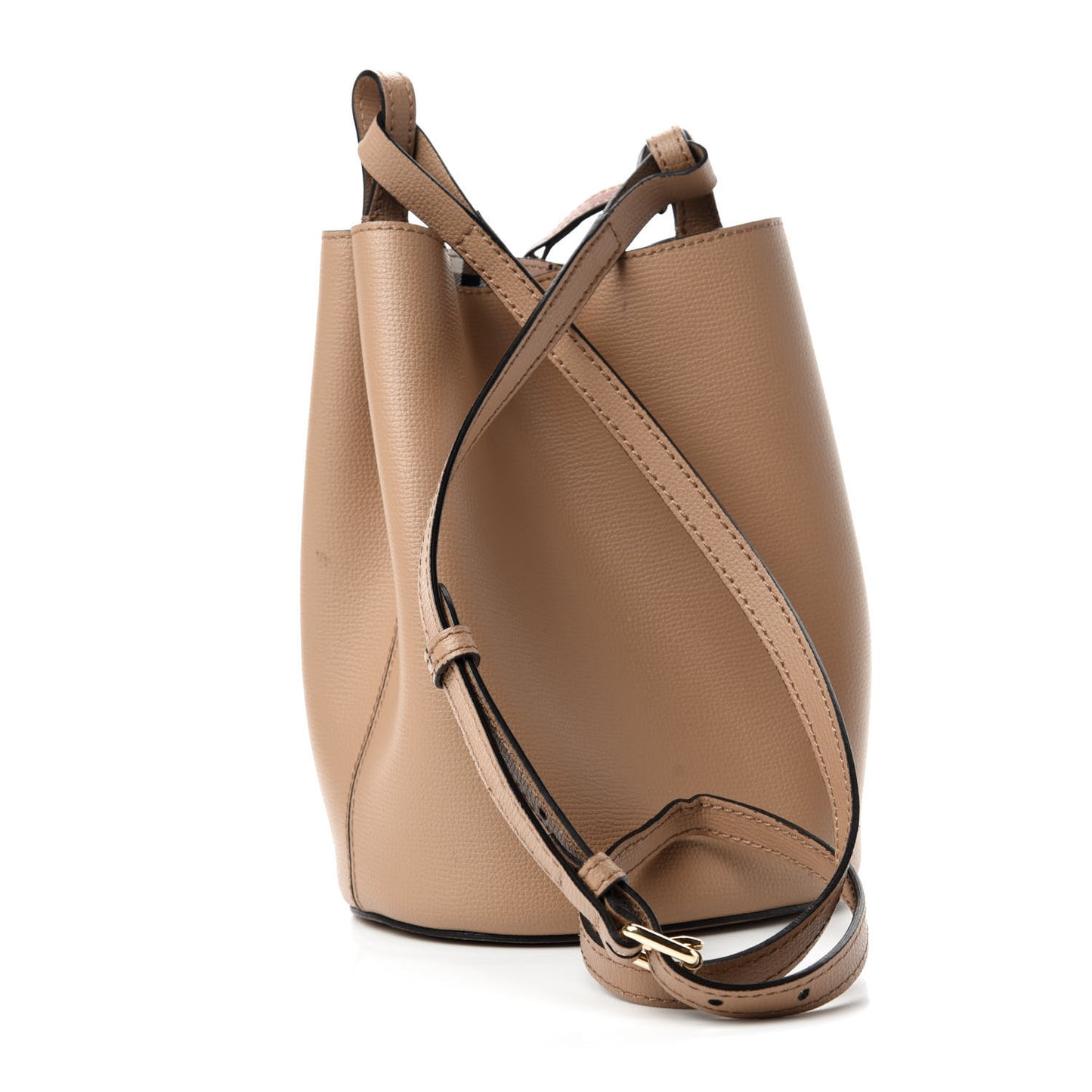 Calfskin Small Lorne Bucket Crossbody Natural