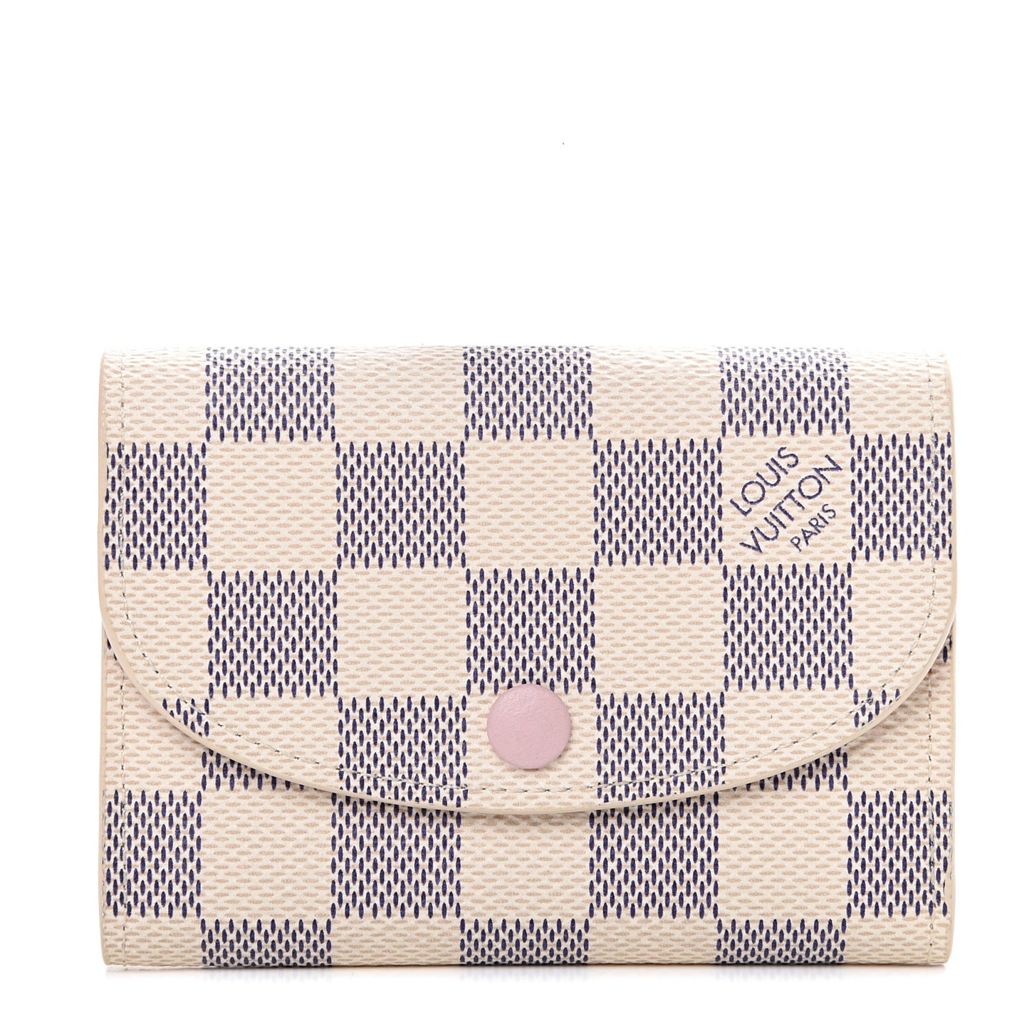 Damier Azur Rosalie Coin Purse Rose Ballerine