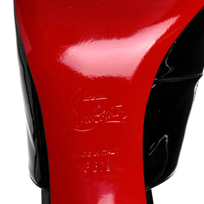 Christian Louboutin Patent Marlenarock 100 Pumps 38.5 Black 6 of 8