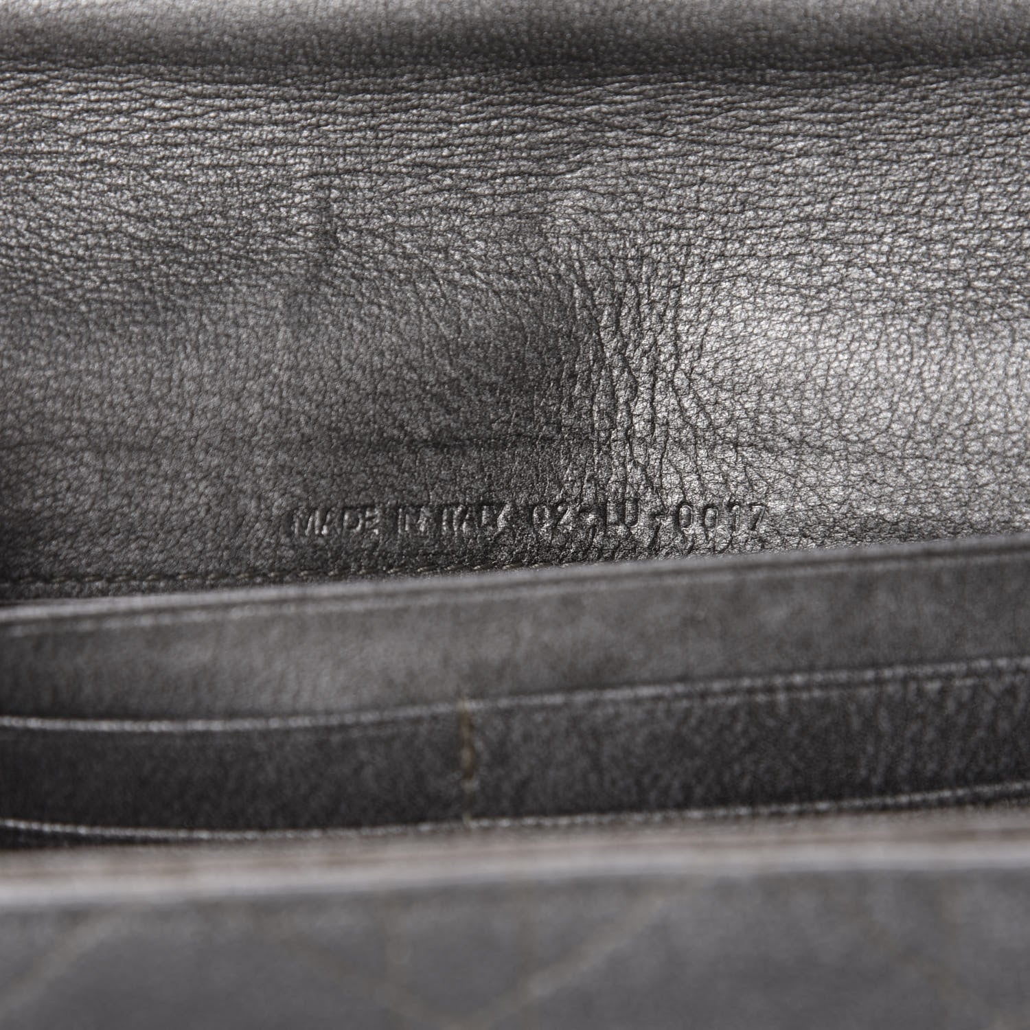 Christian Dior Metallic Grained Calfskin Cannage Clutch Wallet 8 of 10