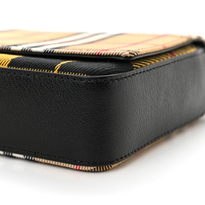 Burberry House Check Tartan Mix Hampshire Crossbody Antique Yellow Black 9 of 9