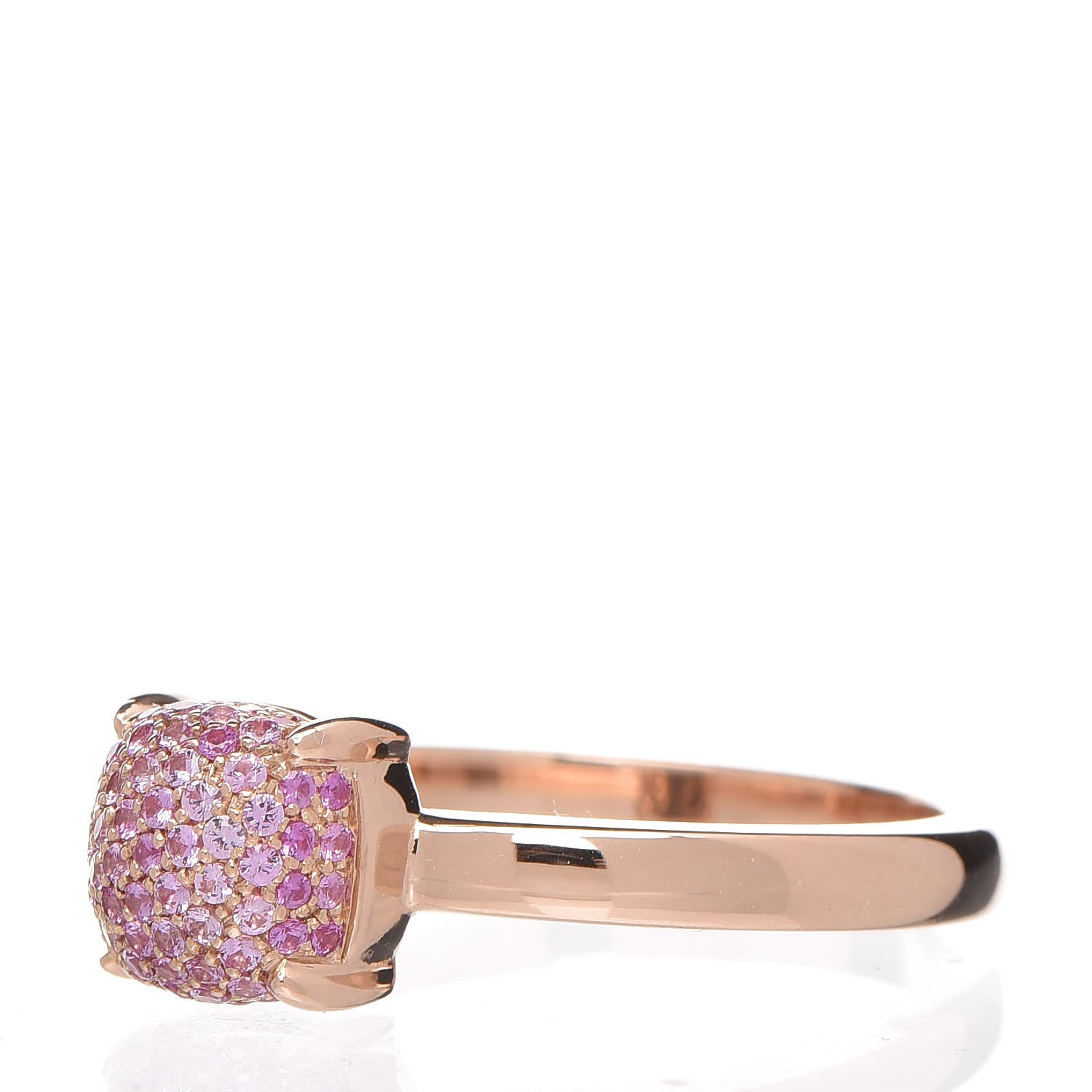 Tiffany 18K Rose Gold Pink Sapphire 7mm Paloma Picasso Sugar Stacks Ring 54 7 3 of 6