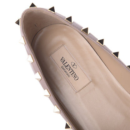 Valentino Garavani Patent Rockstud Ballerina Flats 39 Poudre 8 of 10