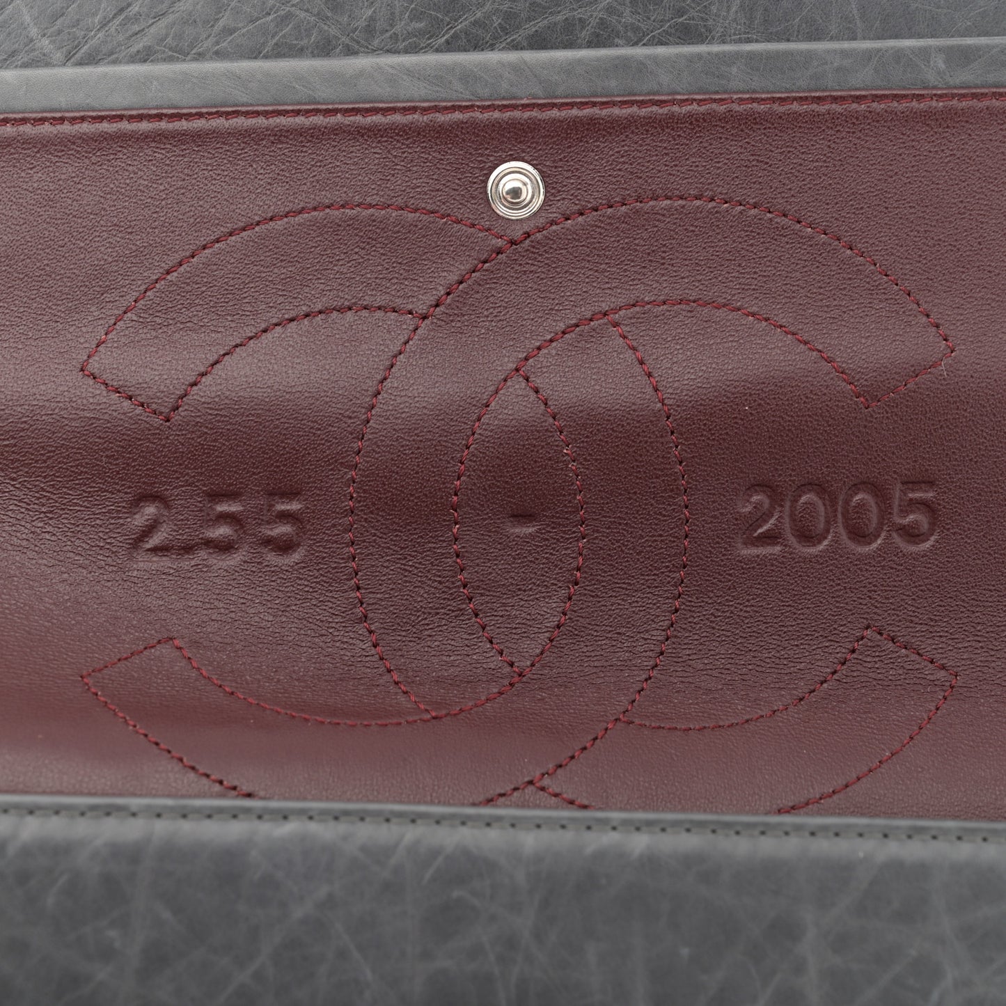 Aged Calfskin Quilted 50th Anniversary 2.55 Reissue 227 Flap Grey