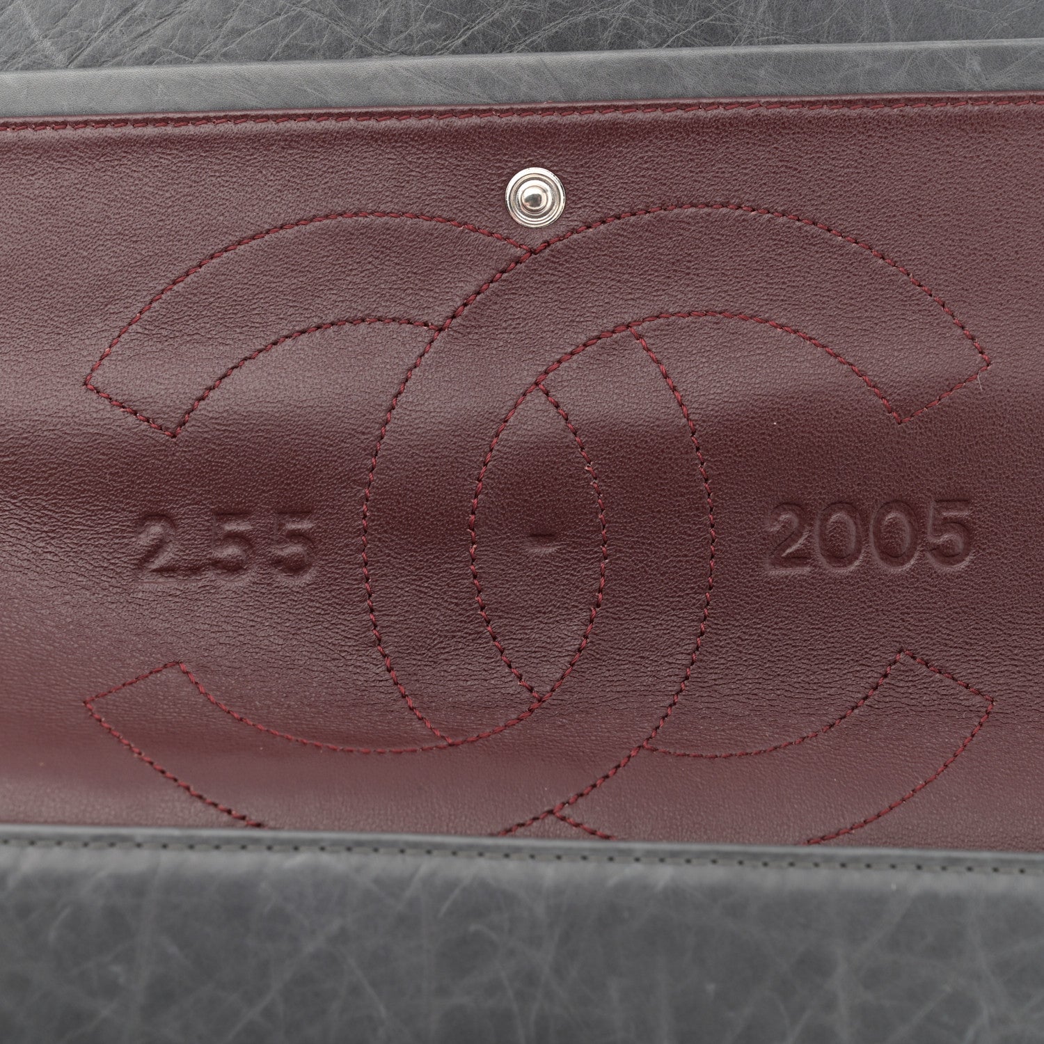 Chanel Aged Calfskin Quilted 50th Anniversary 2.55 Reissue 227 Flap Grey 13 of 17