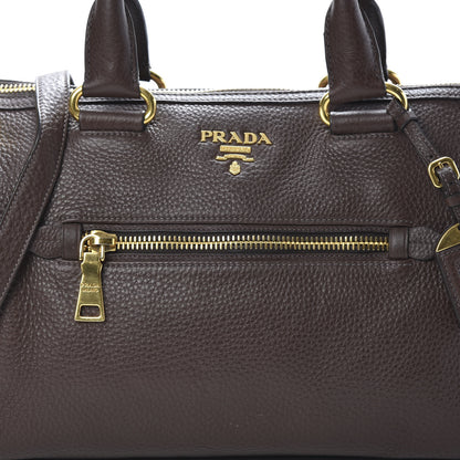 Prada Vitello Daino Shopping Satchel Caffe 8 of 15