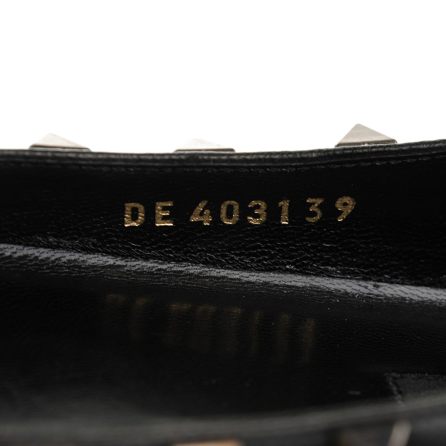 Nappa Crystal Rockstud Flats 39 Black