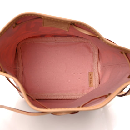 Louis Vuitton Damier Azur Tahitienne Nano Noe Rose Ballerine 5 of 9