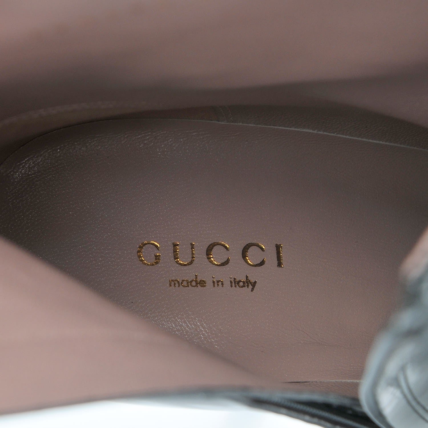 Gucci Patent Horsebit Ankle Booties 37 Black 8 of 8