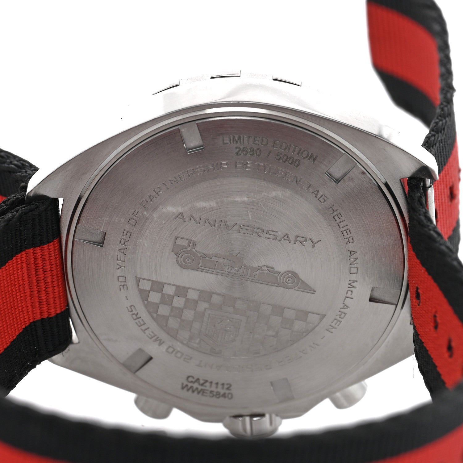 Tag Heuer Stainless Steel Fabric 42mm Formula 1 McLaren Chronograph Quartz Watch Black CAZ1112 4 of 5