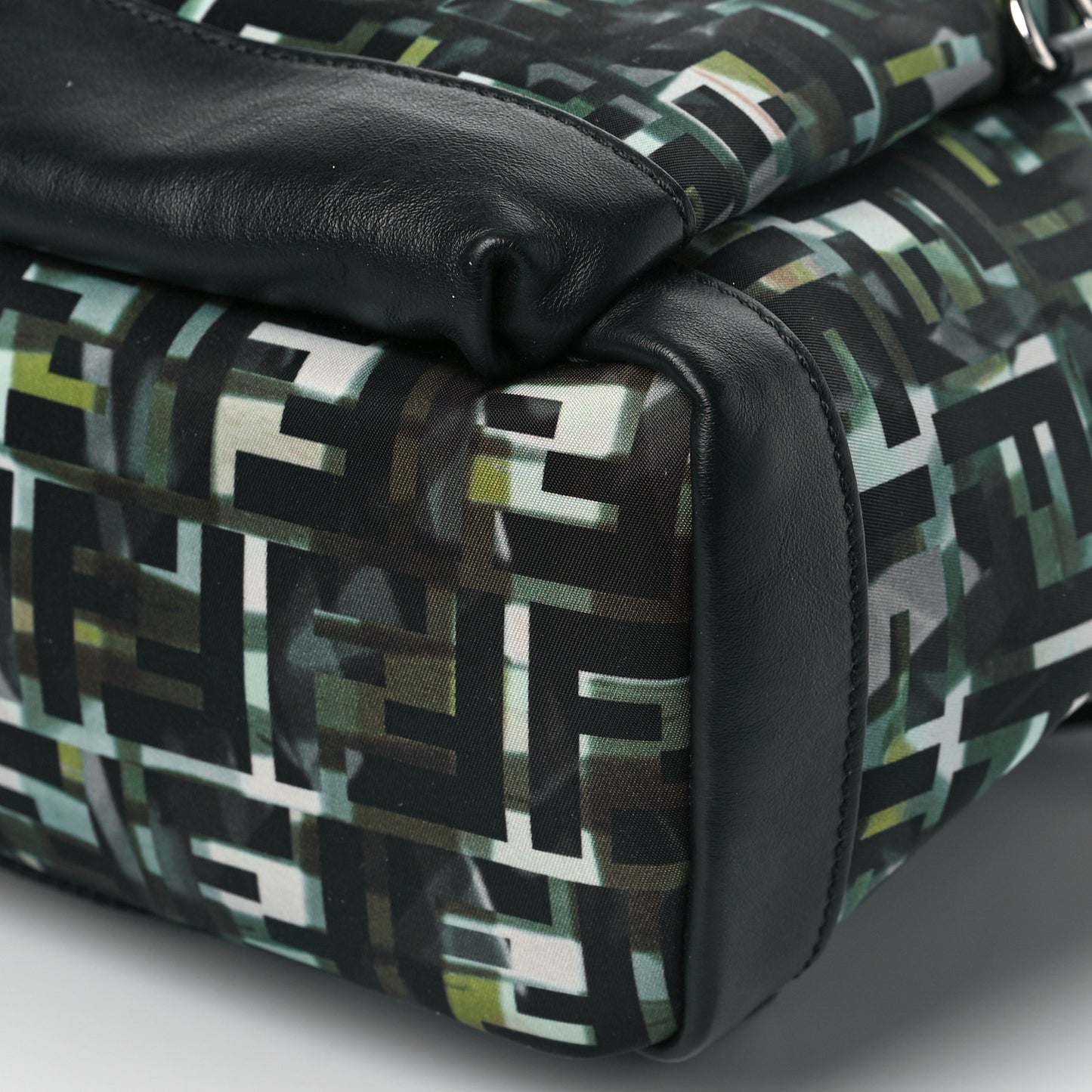 Nylon CamouFF Pouch Pocket Backpack Black Multicolor