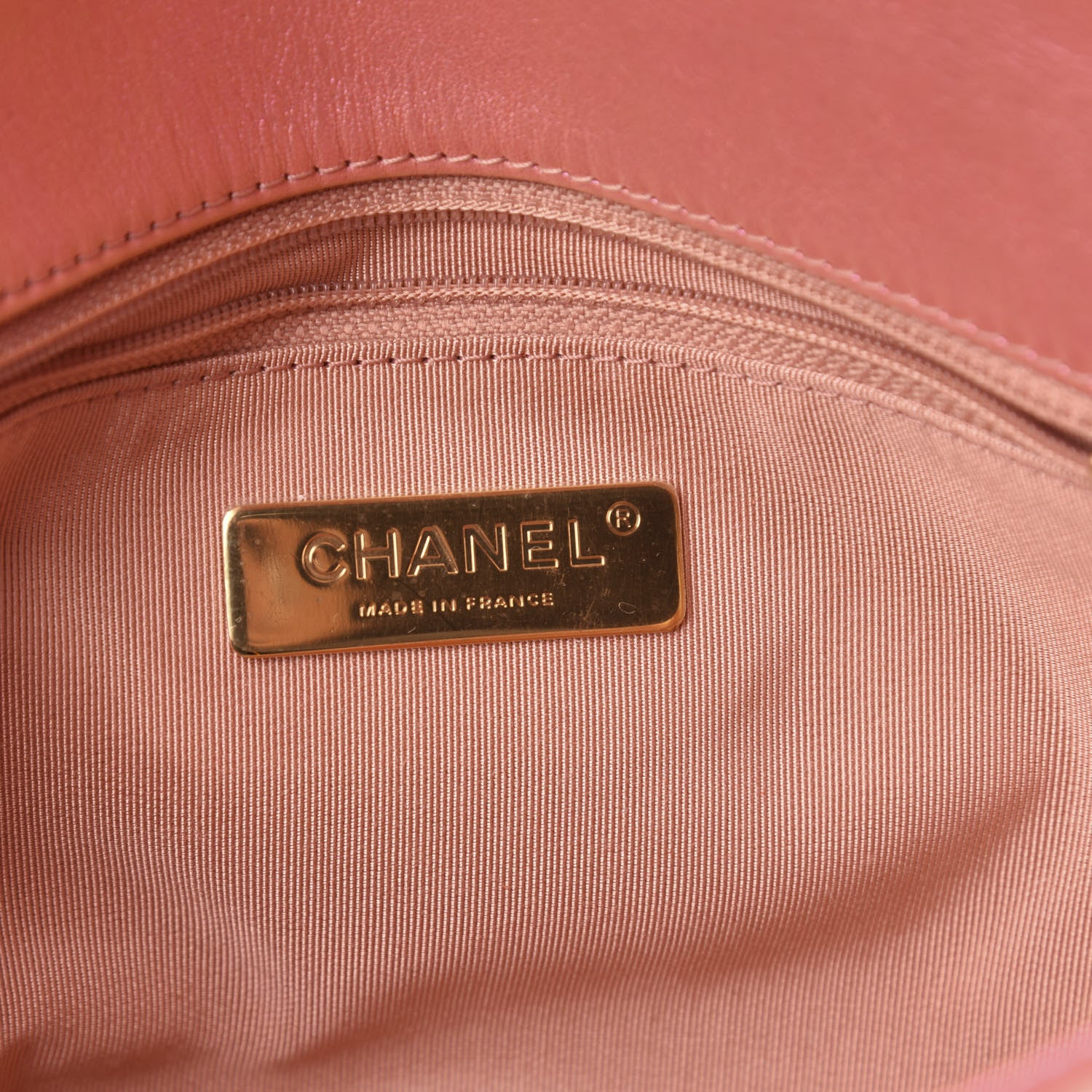 Chanel Iridescent Calfskin Quilted Medium 19 Flap Pink 6 of 11