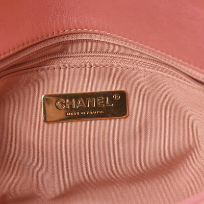 Chanel Iridescent Calfskin Quilted Medium 19 Flap Pink 6 of 11