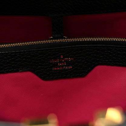 Louis Vuitton Taurillon Capucines MM Black Fuchsia 6 of 11