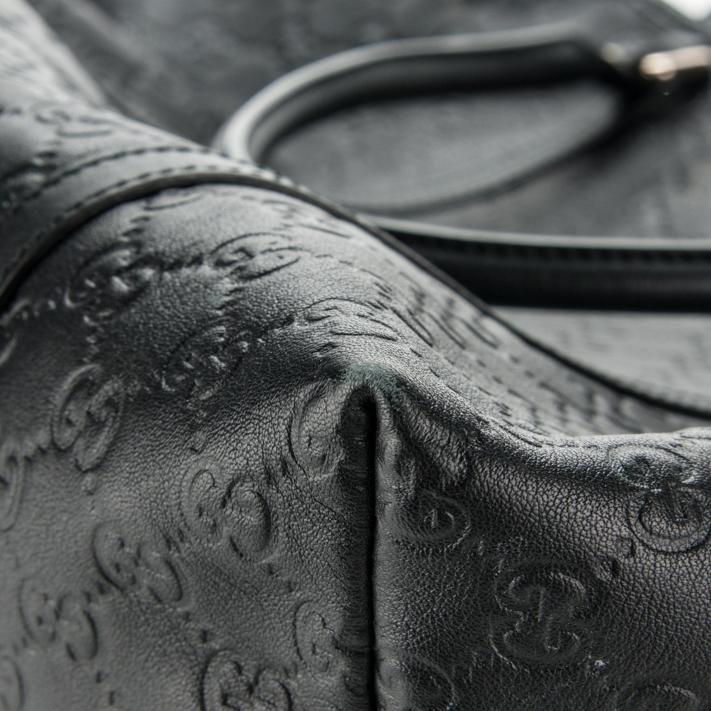 Guccissima Large Joy Tote Black