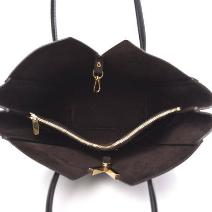 Louis Vuitton Calfskin Monogram Kimono Tote PM Black 5 of 9