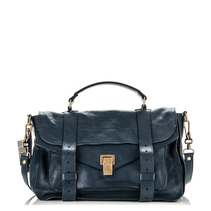 Proenza Schouler Lambskin Medium PS1 Satchel Marine 1 of 7