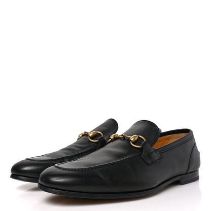 Gucci Calfskin Horsebit Mens Jordaan Loafers 7 Black 3 of 8