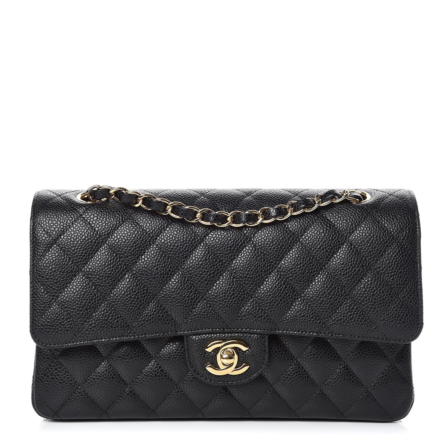 Chanel Caviar Quilted Medium Double Flap Black 1 of 10