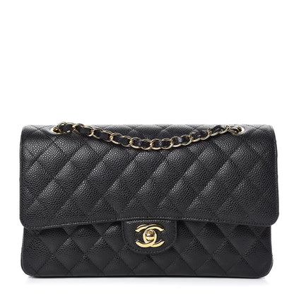 Chanel Caviar Quilted Medium Double Flap Black 1 of 10