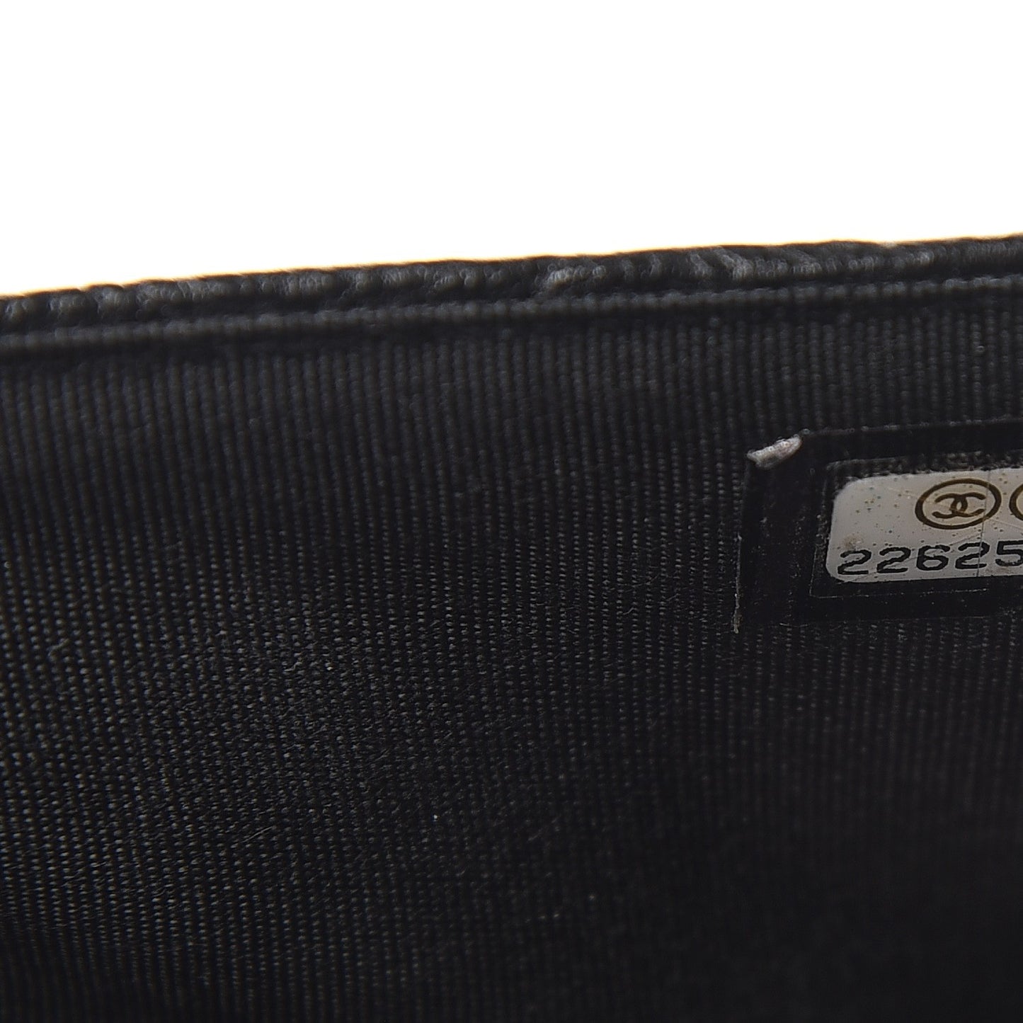 Calfskin Quilted Chain Around Boy Wallet On Chain WOC Black