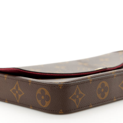 Louis Vuitton Monogram Pochette Felicie Chain Wallet Fuchsia 12 of 13