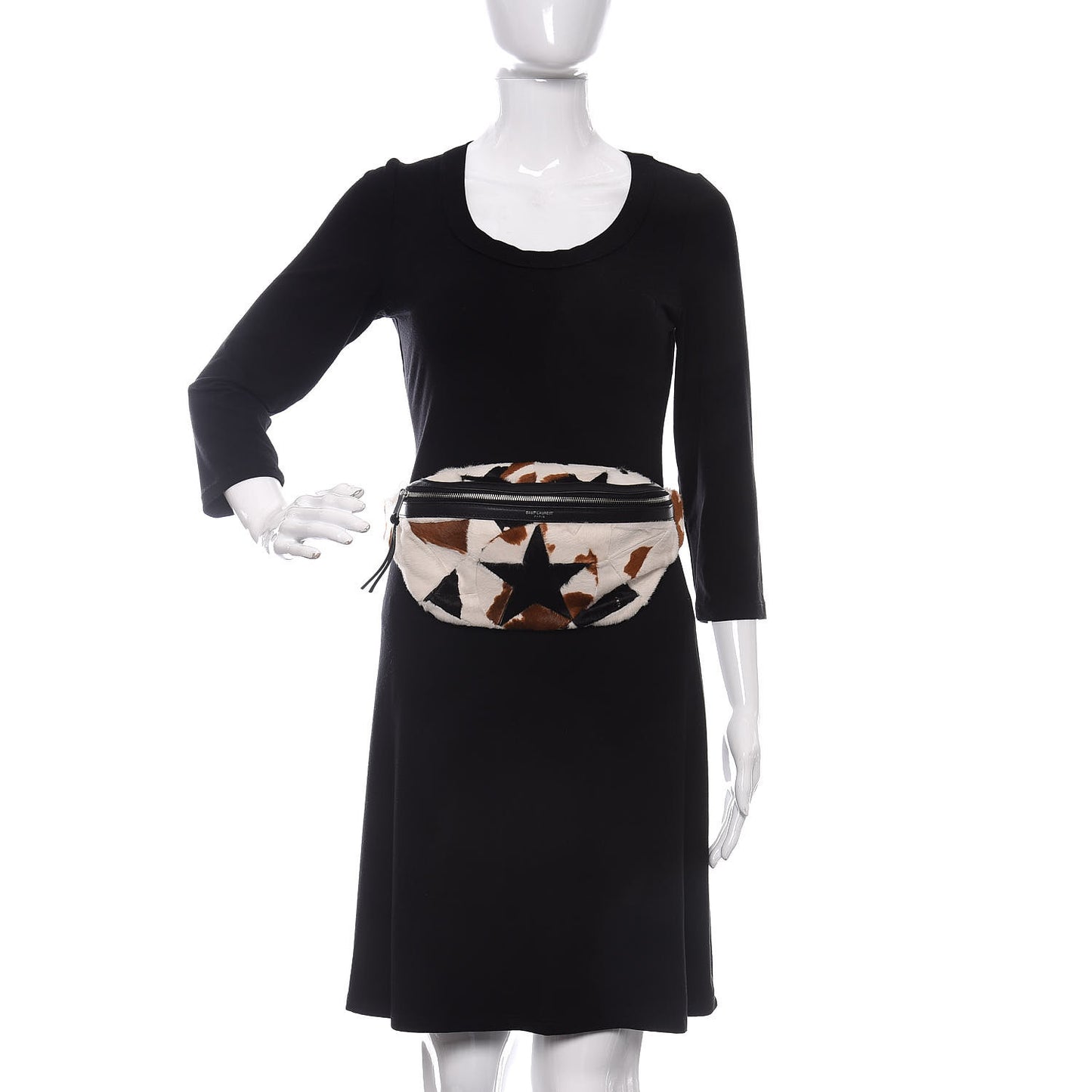 Calfskin Calf Hair Pony Belt Bag Multicolor