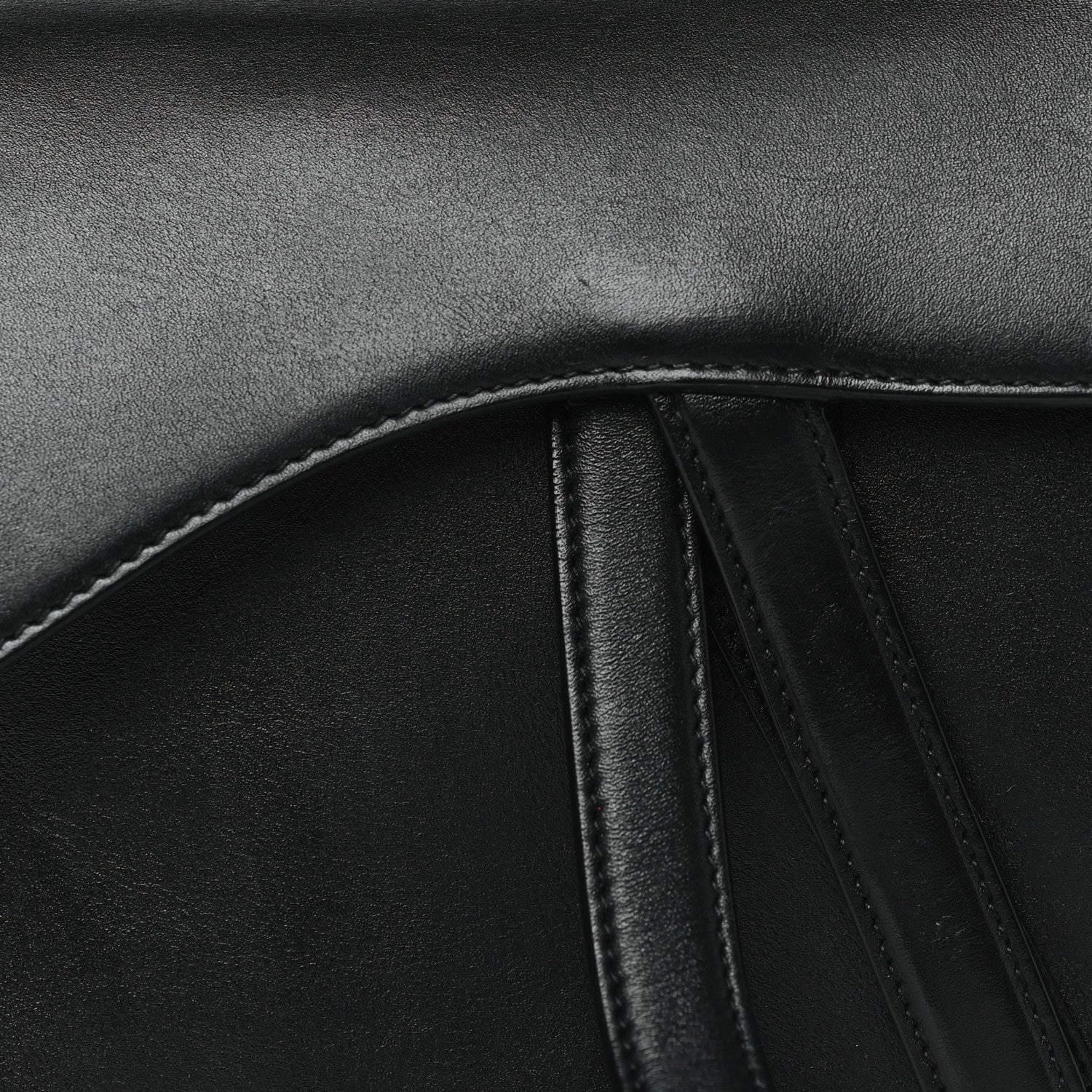 Christian Dior Ultra Matte Calfskin Saddle Bag Black 8 of 16