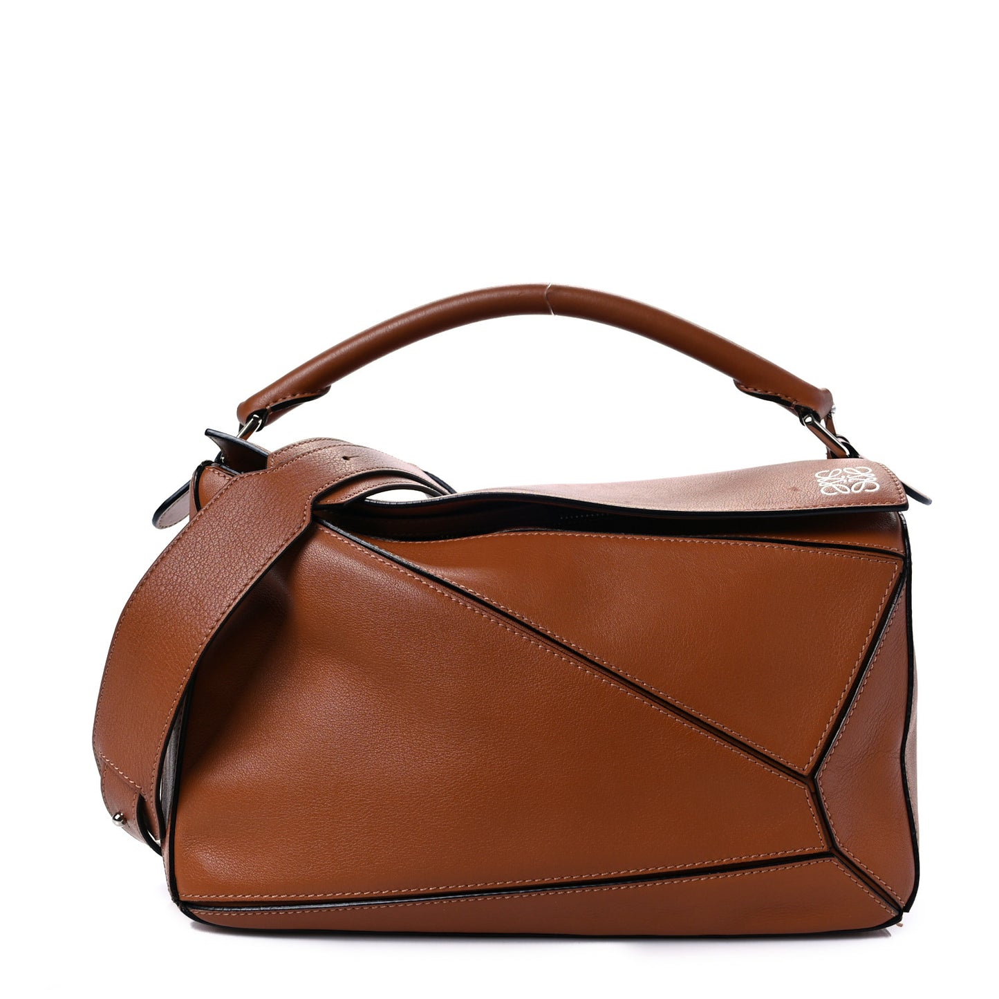 Calfskin Medium Puzzle Bag Tan
