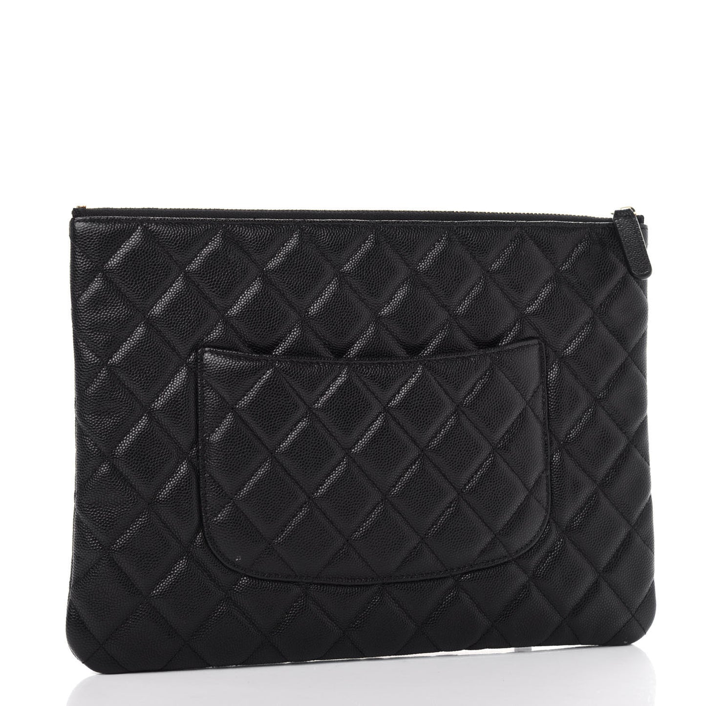 Caviar Quilted Medium Cosmetic Case Black