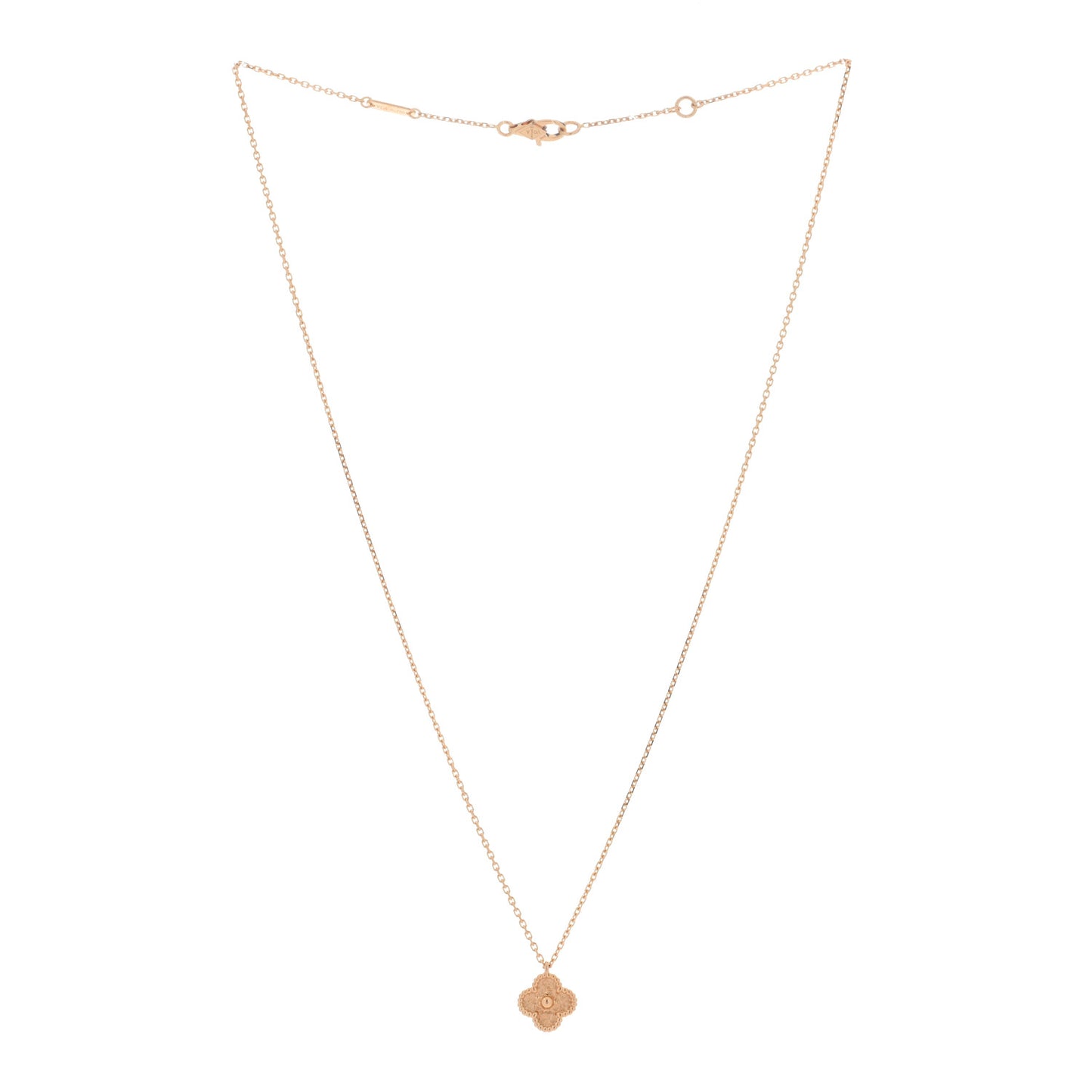18K Rose Gold Sweet Alhambra Pendant Necklace