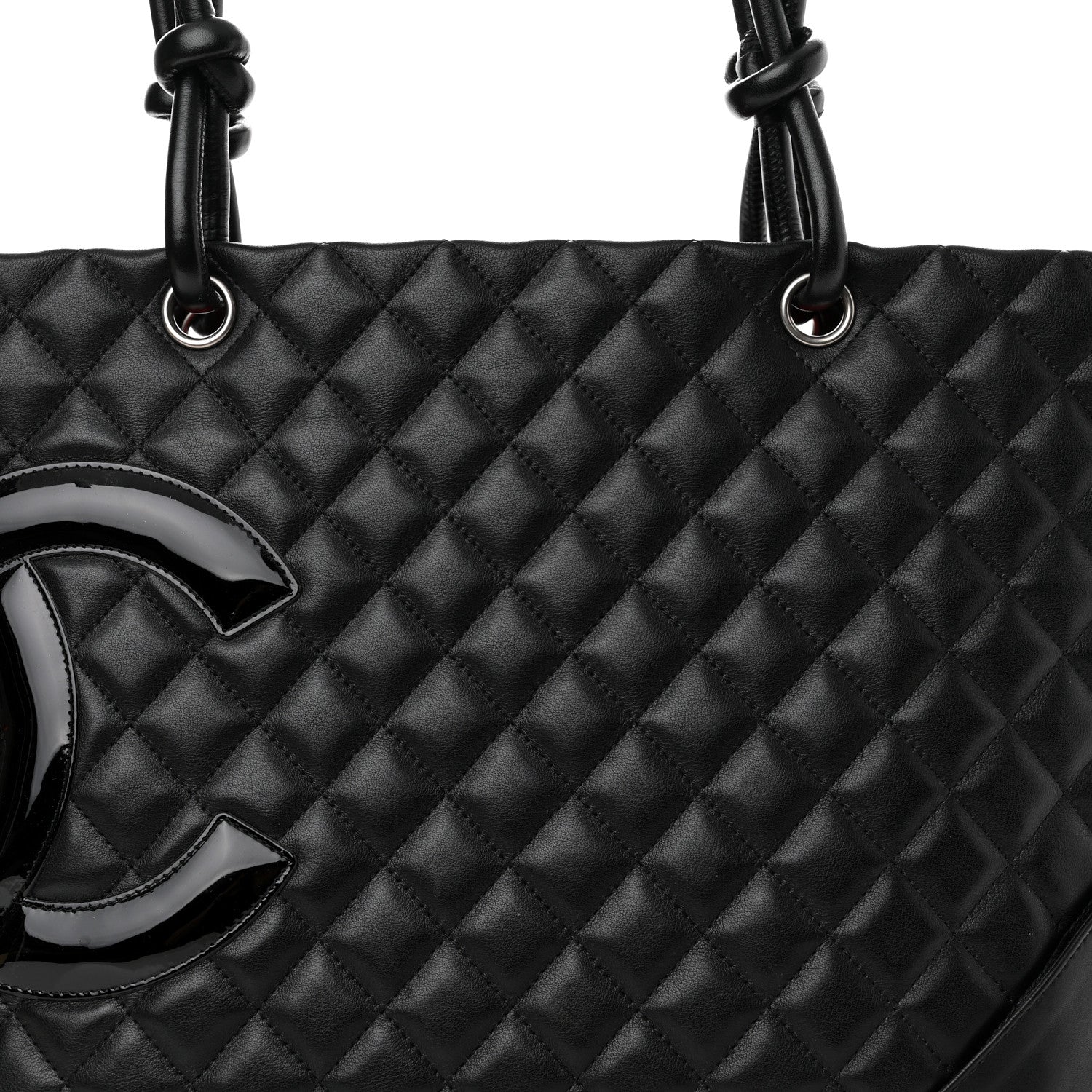Chanel Calfskin Quilted Large Cambon Tote Black 8 of 10