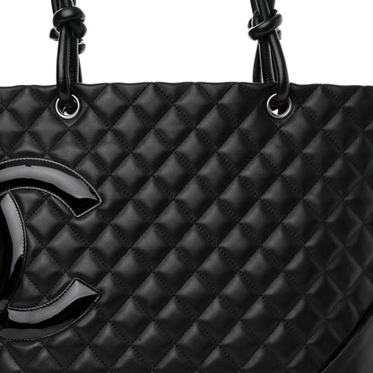 Chanel Calfskin Quilted Large Cambon Tote Black 8 of 10
