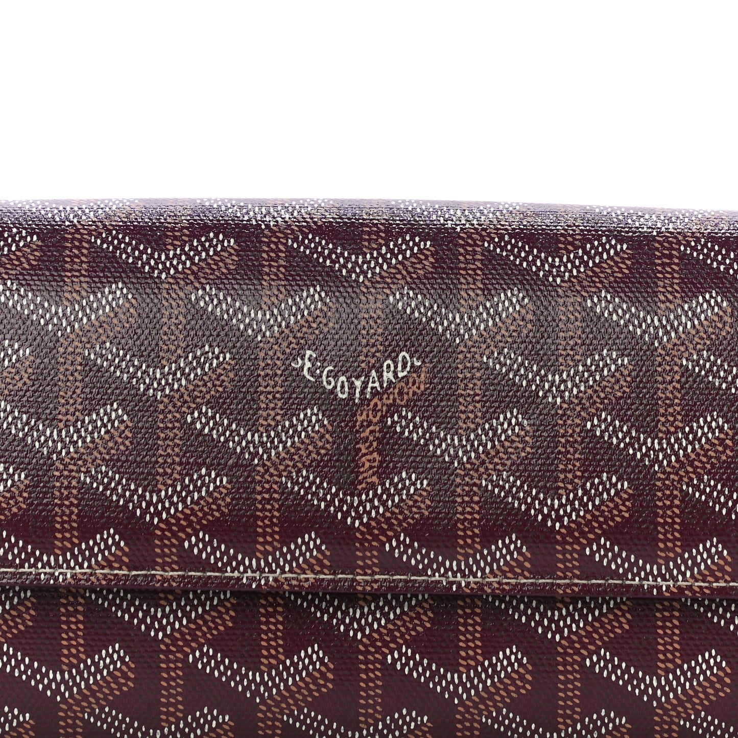 Goyardine Varenne Long Wallet Burgundy
