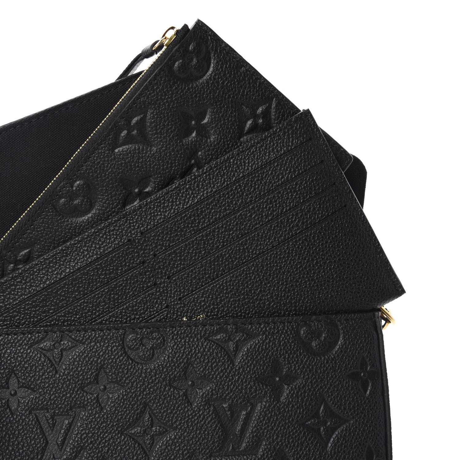 Louis Vuitton Empreinte Pochette Felicie Chain Wallet Black 8 of 13